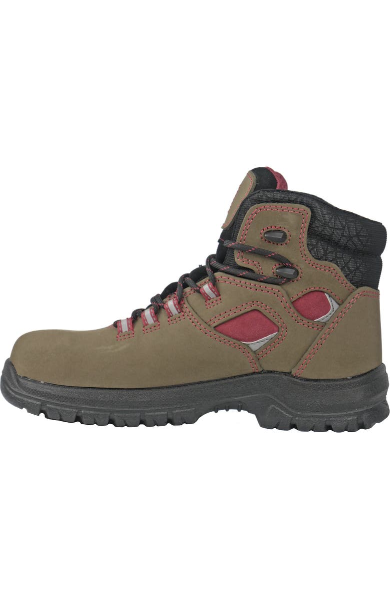 Moxie Trades Moxie Olive Lacy Womens Composite Toe Work Boot, Alternate, color, Brown