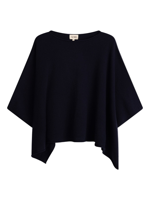 Timeless Boat Neck Cashmere Poncho