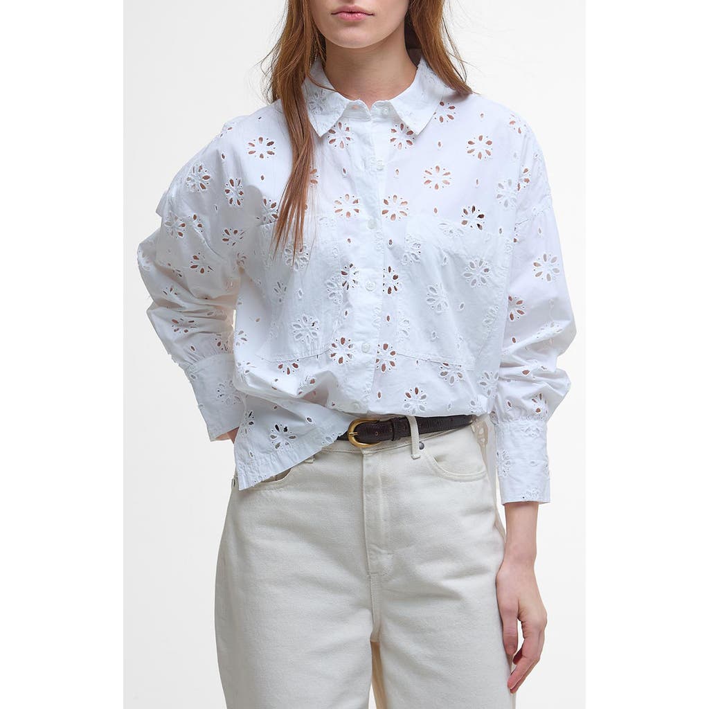 BARBOUR BARBOUR MELISSA EMBROIDERED COTTON SHIRT