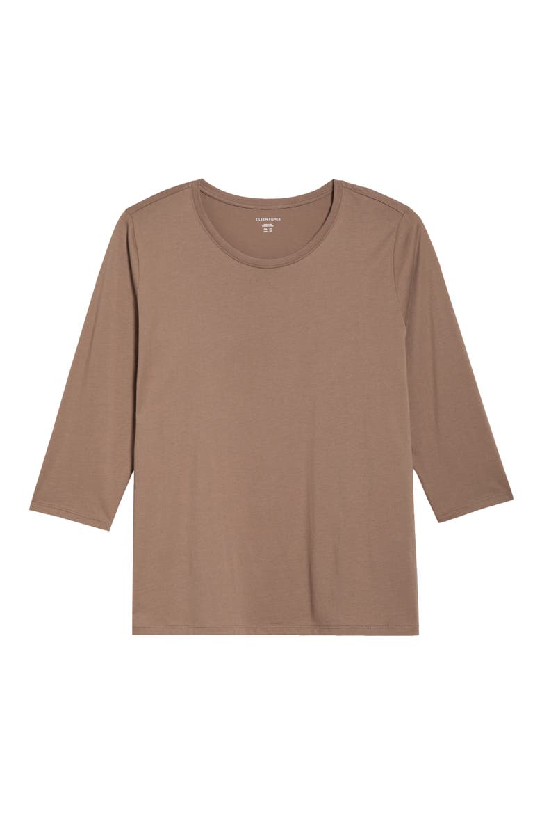 Organic Cotton Top, Alternate, color, COBBLESTONE