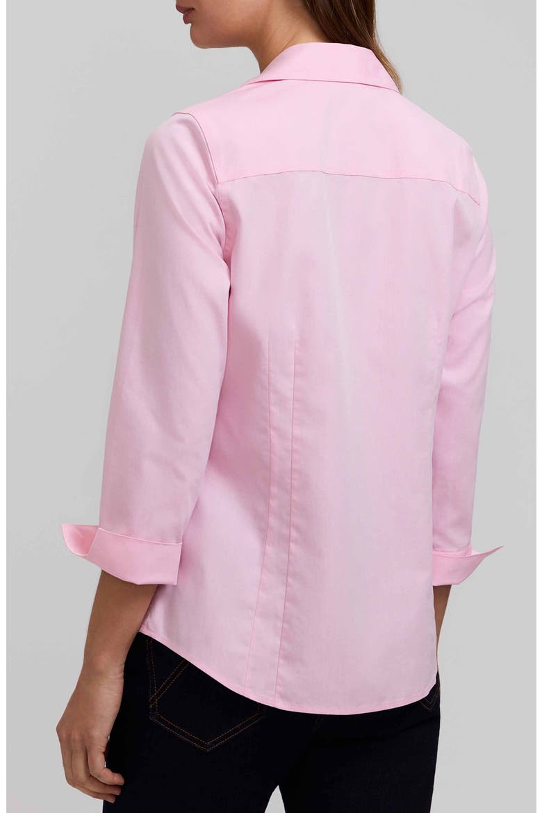 Taylor Fitted Non-Iron Shirt, Alternate, color, CHAMBRAY PINK