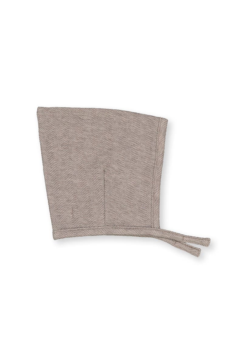 Hope & Henry Baby "Fleece Kimono Top, Legging, and Bonnet Set", Infant, Alternate, color, Brown