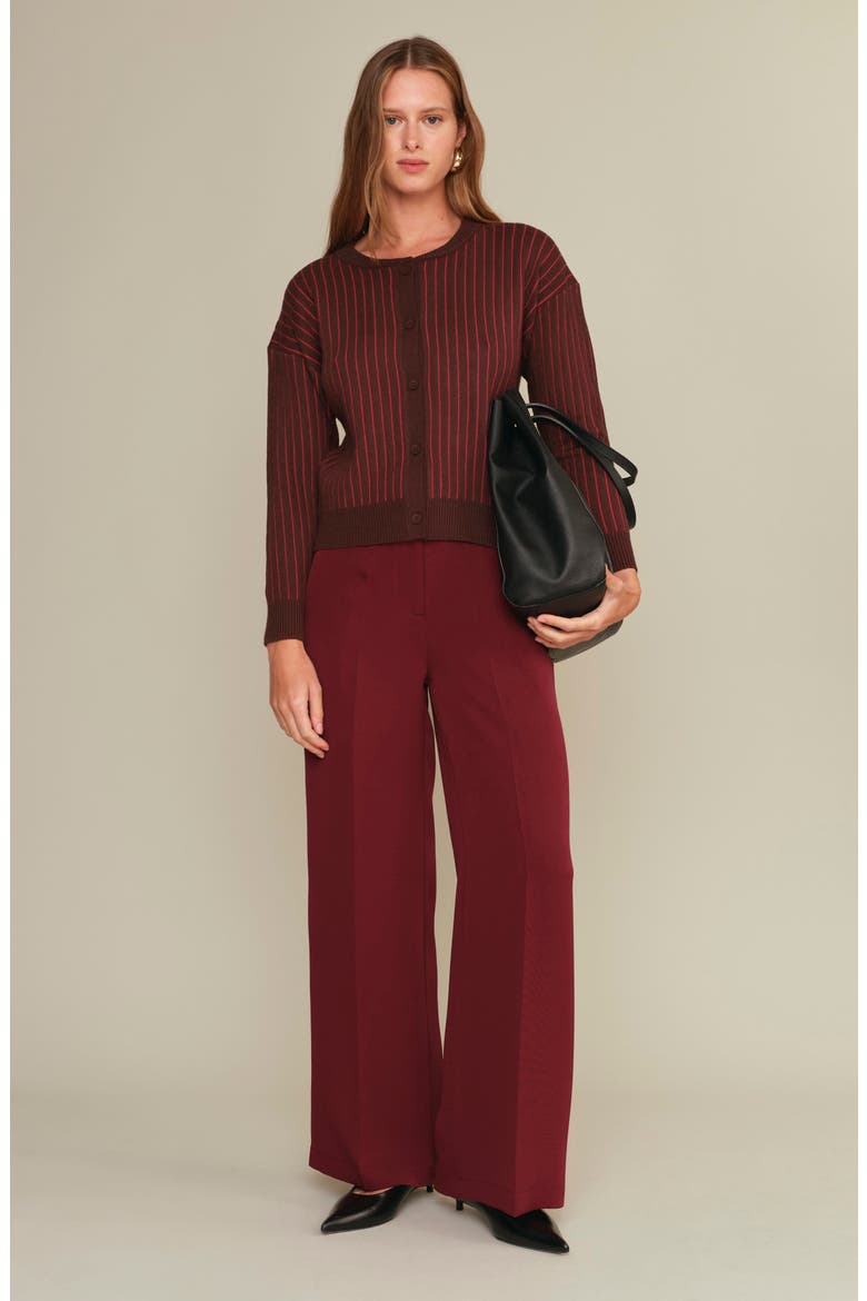 Alex Straight Leg Pants, Alternate, color, BURGUNDY