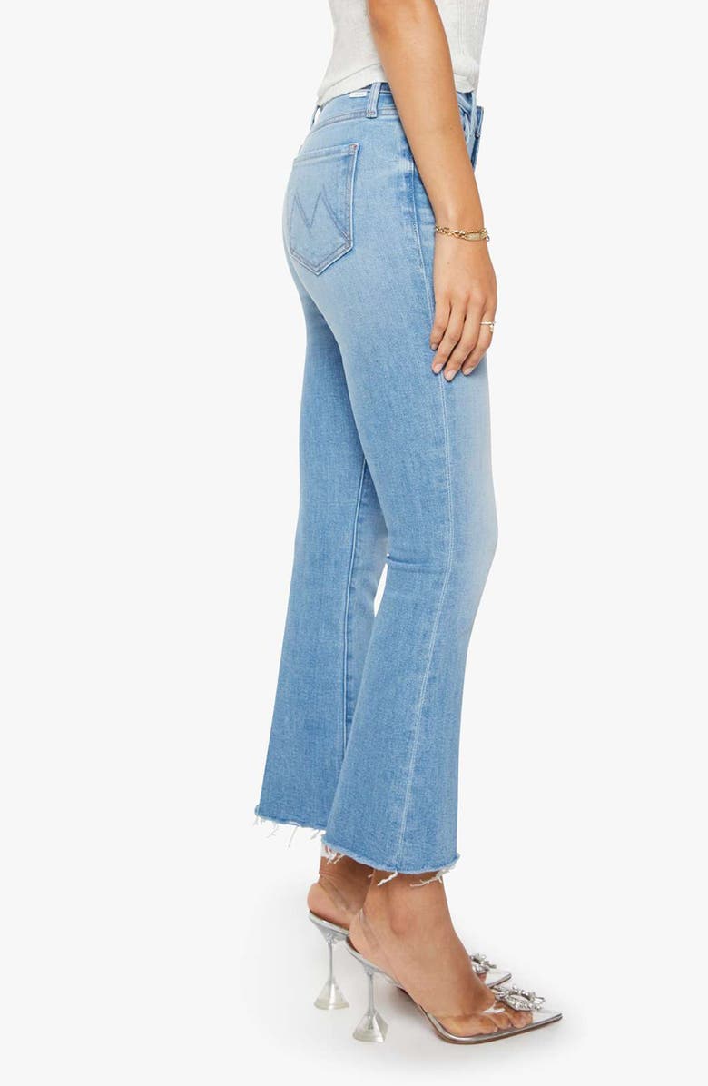 MOTHER The Outsider Flood Frayed Ankle Bootcut Jeans, Alternate, color, Room Service