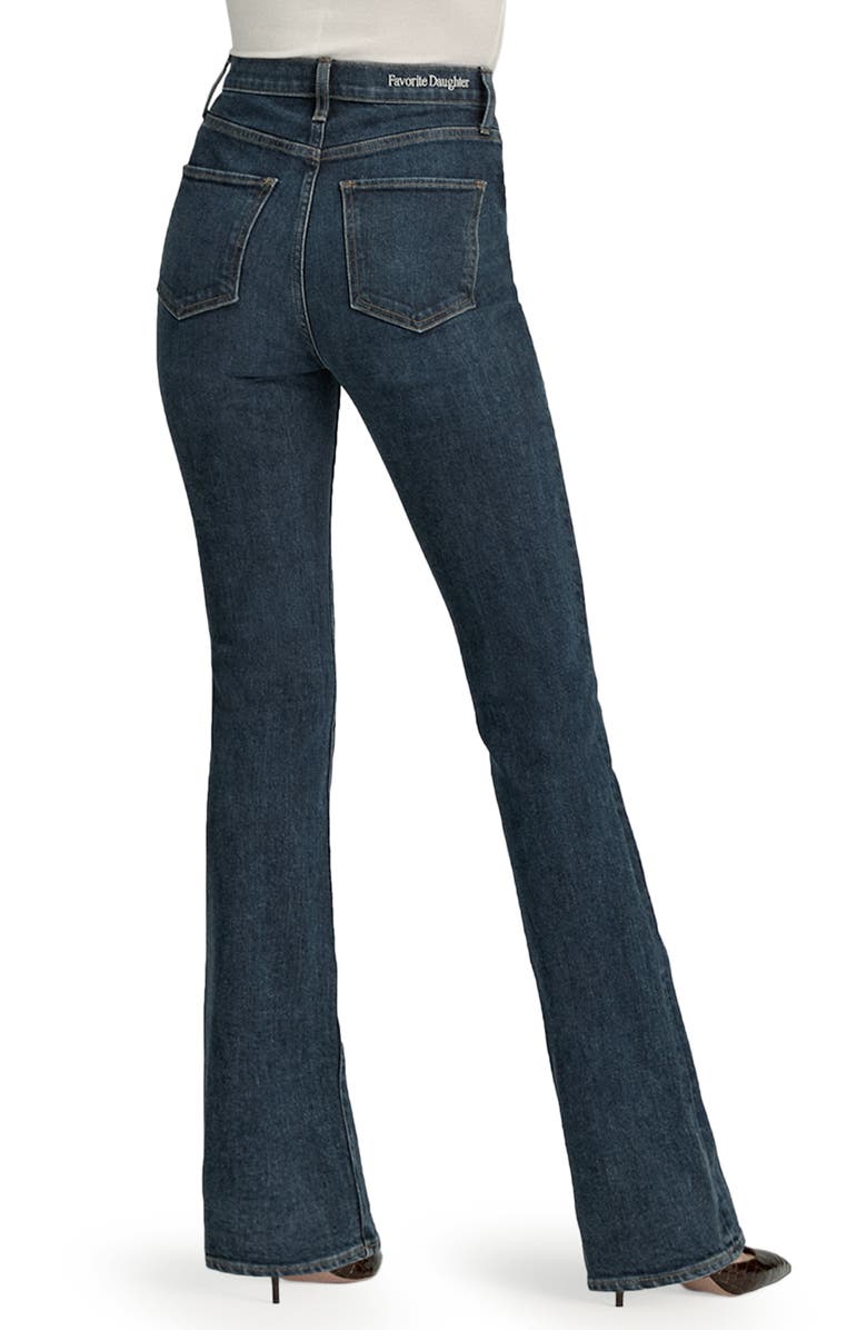 Favorite Daughter The Valentina Super High Waist Mini Bootcut Jeans, Alternate, color, Woodside