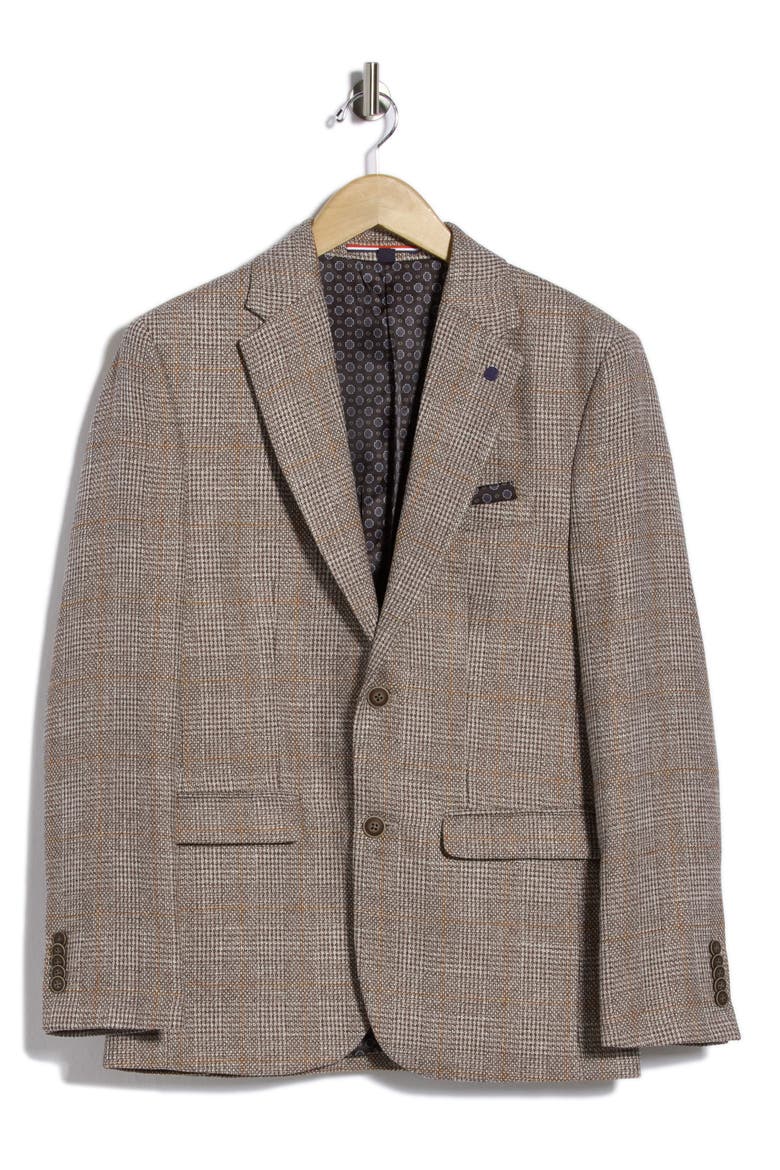 Notch Lapel Sport Coat, Main, color, TAN