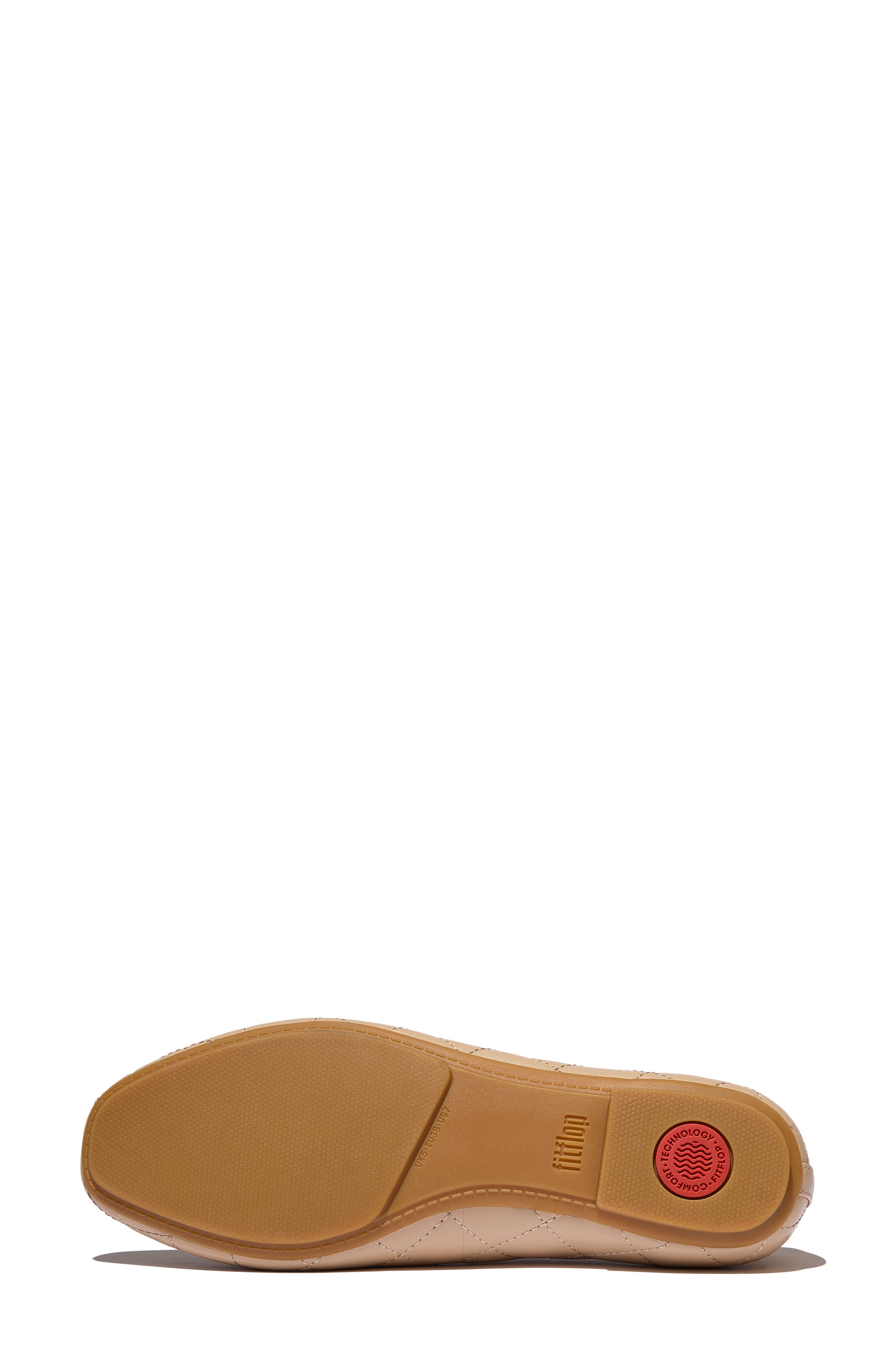 FitFlop Delicato Ballet Flat, Alternate, color, Classic Beige
