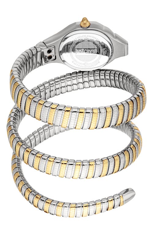 Just Cavalli Snake Bracelet Strap Watch, 22mm X 35.5mm In Multi