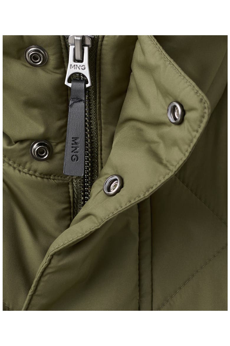 Quilted Water Repellent Vest, Alternate, color, OLIVE GREEN