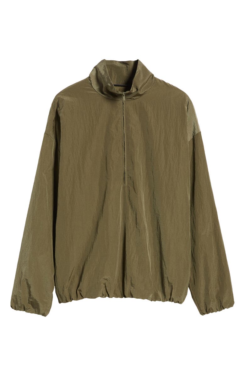 Fear of God Essentials Gender Inclusive Ripstop Nylon Half Zip Pullover, Alternate, color,