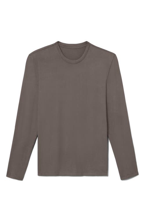 Tommy John Long Sleeve Lounge Shirt In Gray