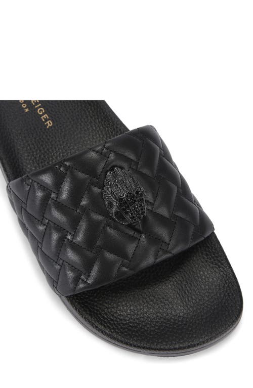 Kurt Geiger London Meena Eagle Slide Sandal In Black