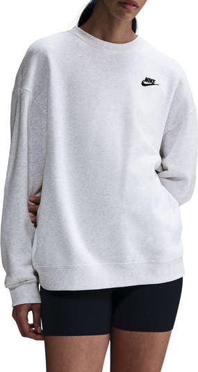 売れ筋商品|||ナイキ カットソー トップス レディース Sportswear Women's Club Fleece Loose Crewneck Sweatshirt B Hthr/bla Women's Nike Sportswear Club Fleece Loose Crewneck Sweatshirt