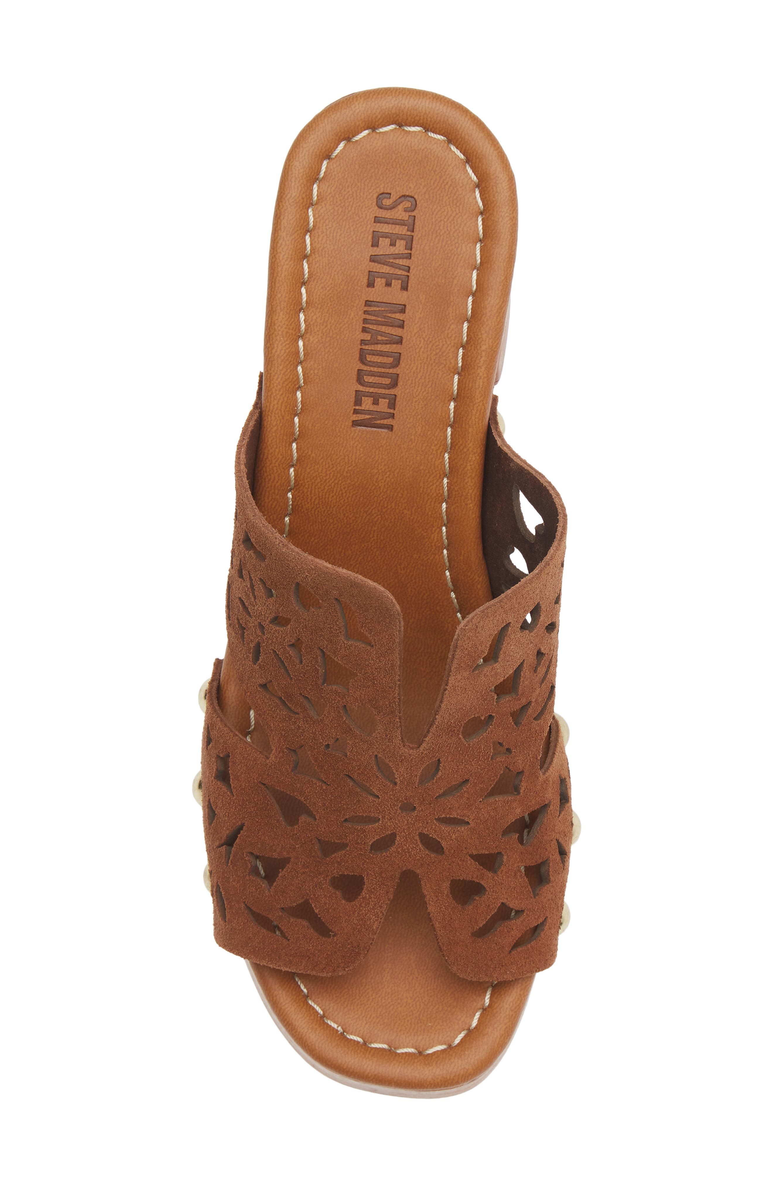 Steve Madden Sunkissed Platform Sandal, Alternate, color, Chestnut Suede