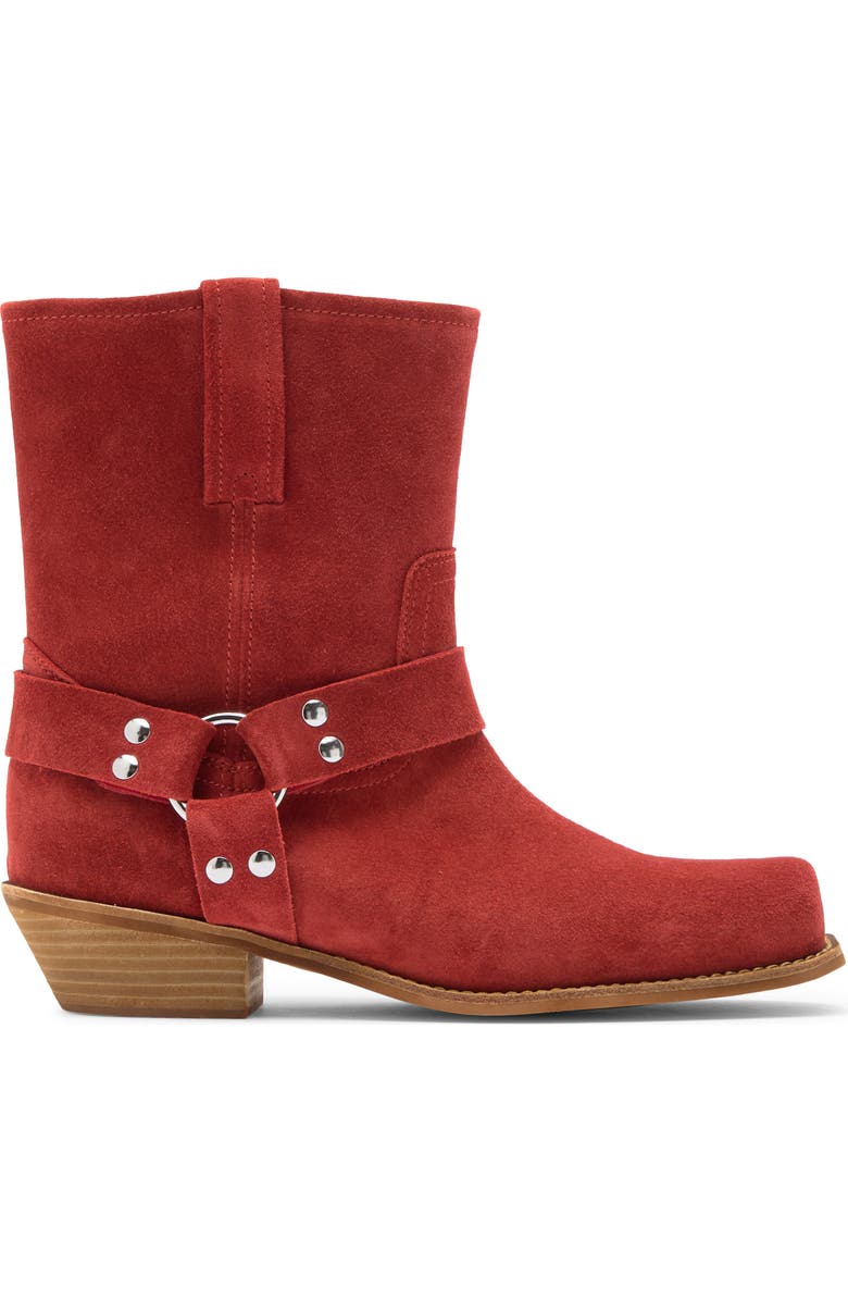 Jeffrey Campbell Waylon Harness Boot, Alternate, color, Tomato Suede