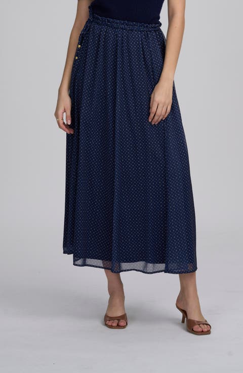 Printed Chiffon Skirt