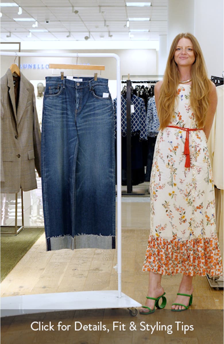 Lebittown Cuffed Superwide Leg Jeans, sales video thumbnail