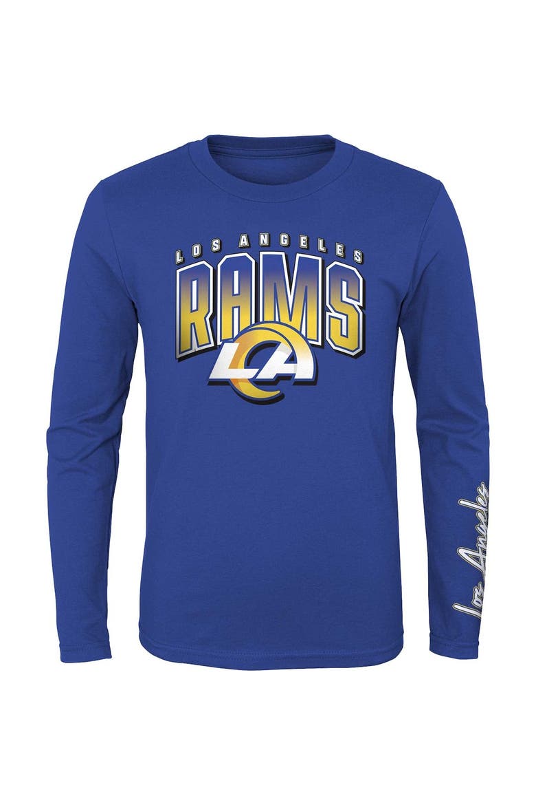 Youth Gold/Royal Los Angeles Rams Fan Fave T-Shirt Combo Set, Alternate, color, Gold