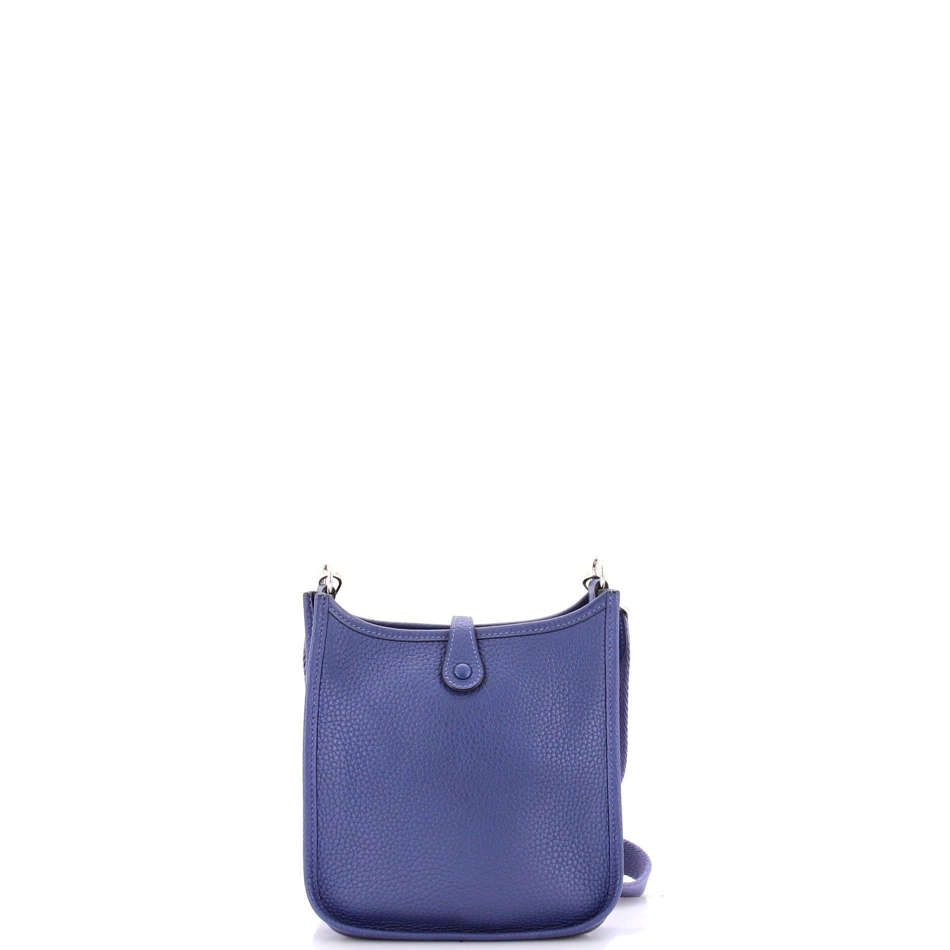 Pre-Owned Hermes Evelyne Bag Gen III Clemence TPM, Alternate, color, Bleu Brighton