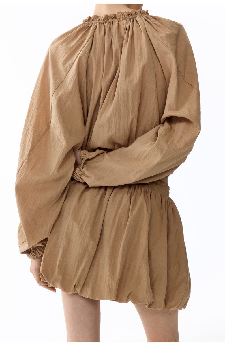 H&M Bubble-hem Skirt, Alternate, color, Beige