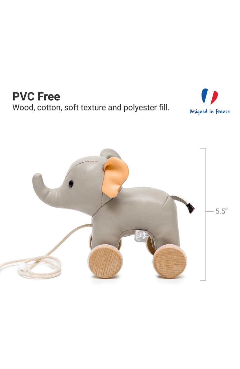 Little Big Friends Elephant Pull Along Friends, Alternate, color, Grey