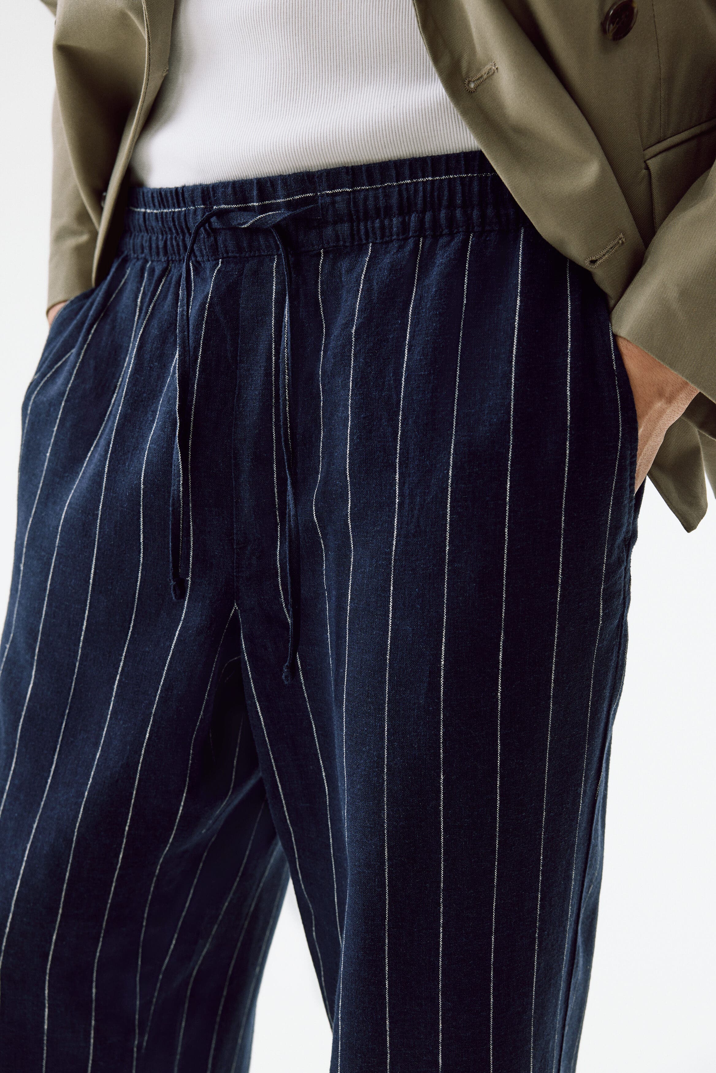 Relaxed-fit linen-blend pants - image 2