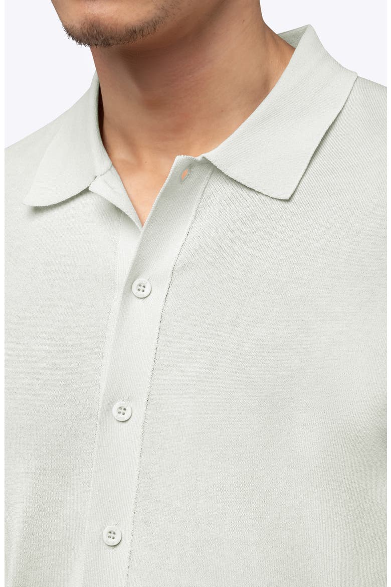 Riviera Cotton Blend Knit Camp Shirt, Alternate, color, NIMBUS
