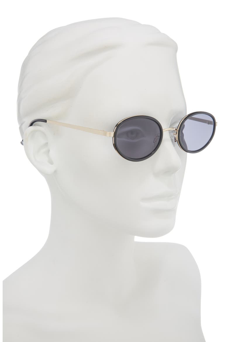 Oval Sunglasses, Alternate, color, GOLD- SMOKE