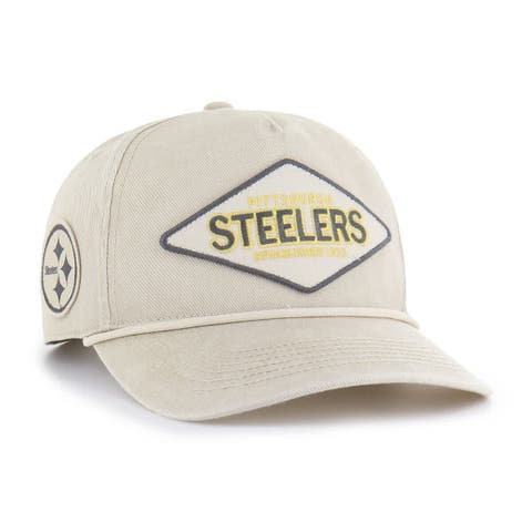 Men's '47 Khaki Pittsburgh Steelers Cairn Hitch Adjustable Hat