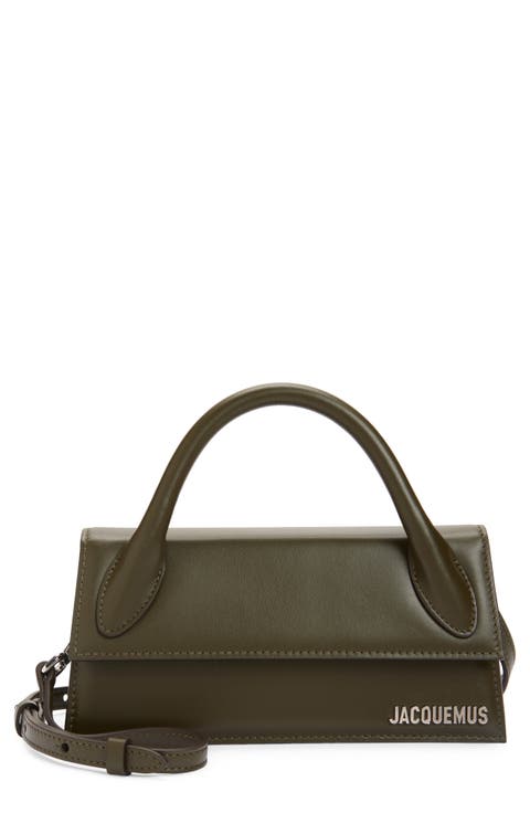 Le Chiquito Long Leather Top Handle Bag