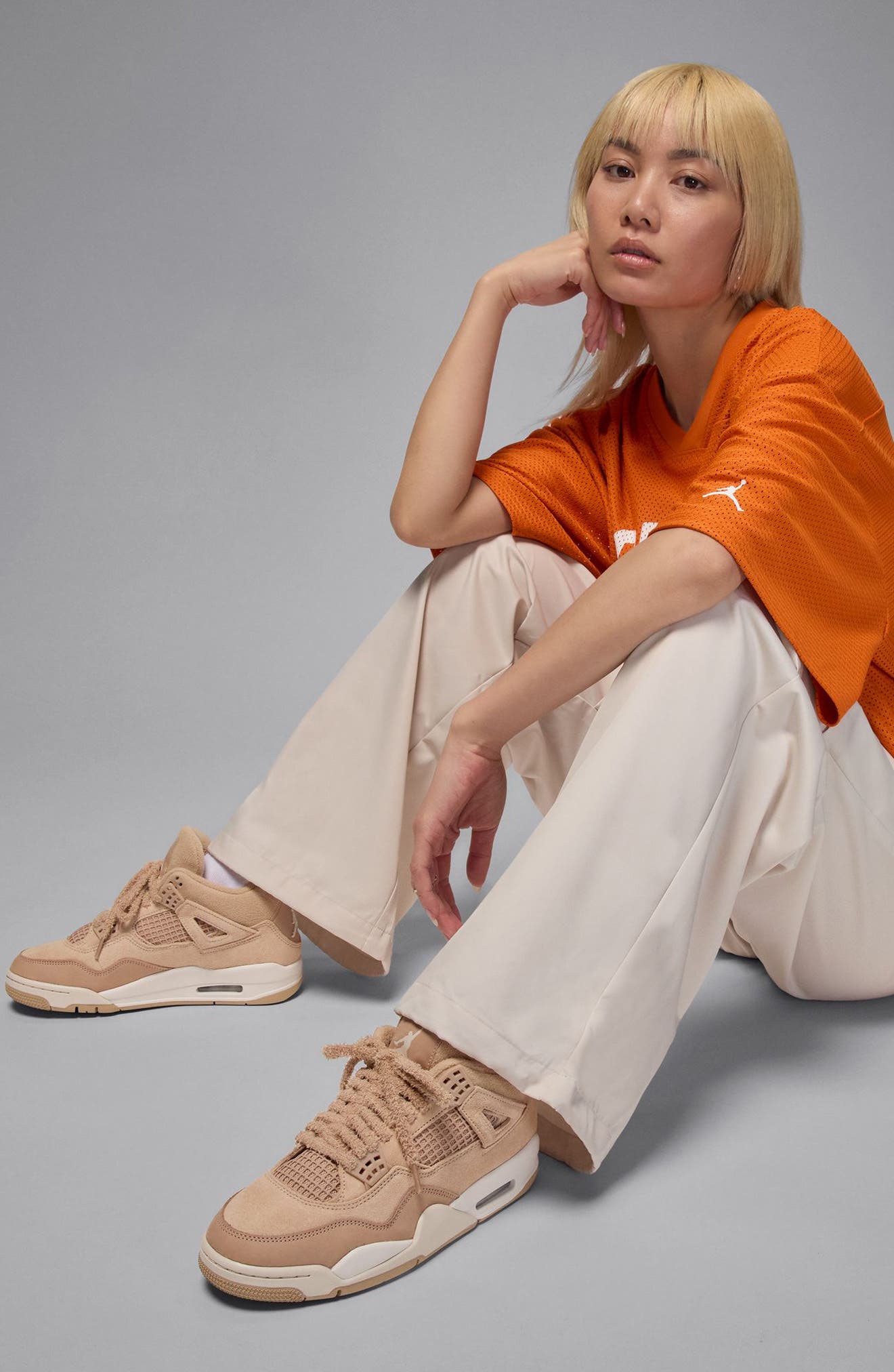 Jordan Air Jordan 4 Retro Basketball Sneaker, Alternate, color, Hemp/ Light Ore Wood Brown