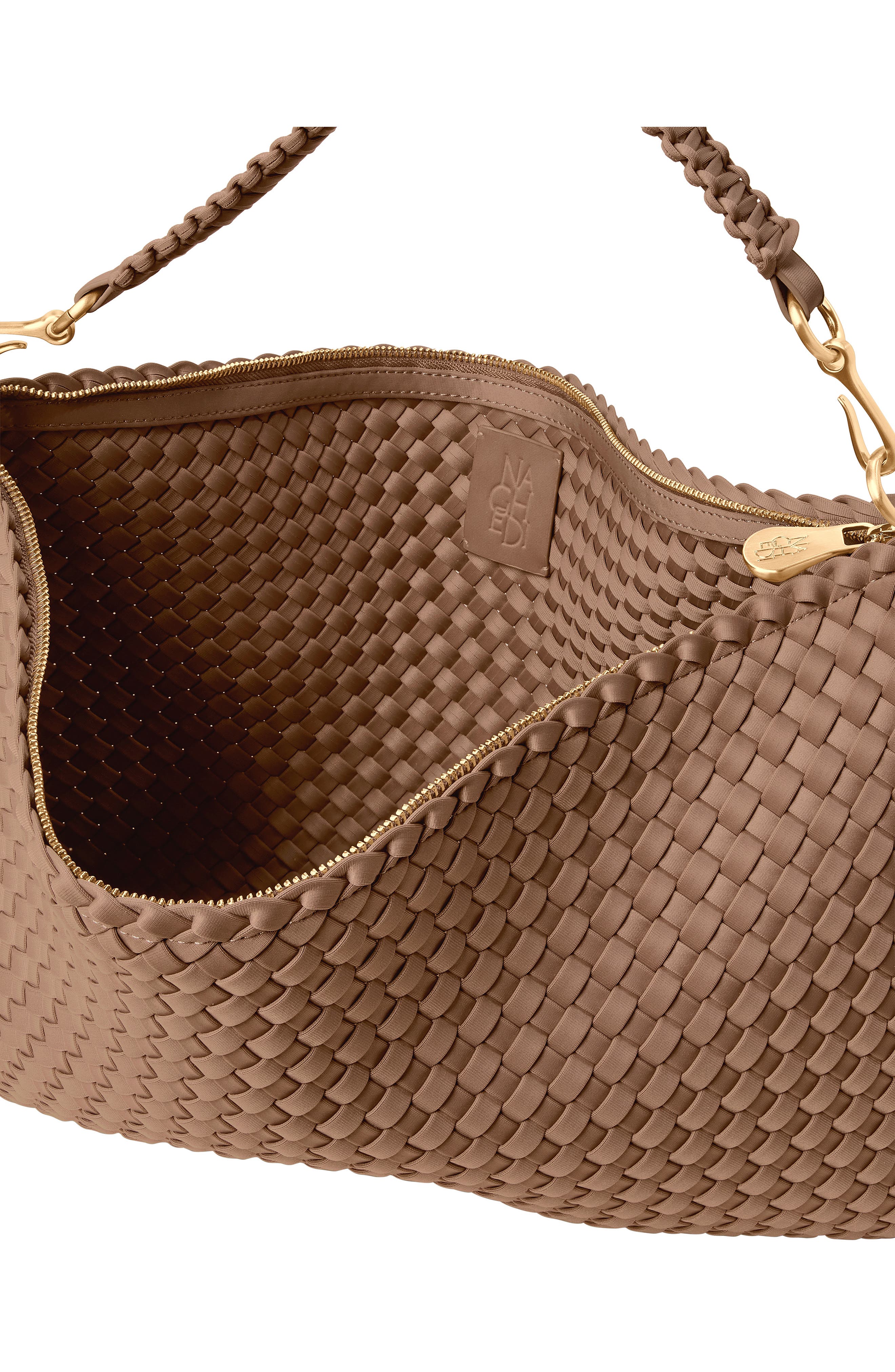 Medium Porto Half Moon Shoulder Bag, Alternate, color, SEYCHELLES
