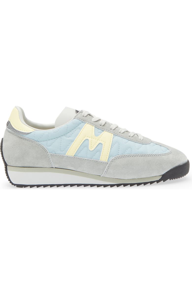 Karhu Gender Inclusive Mestari Sneaker, Alternate, color, Aqua Gray / Wax Yellow