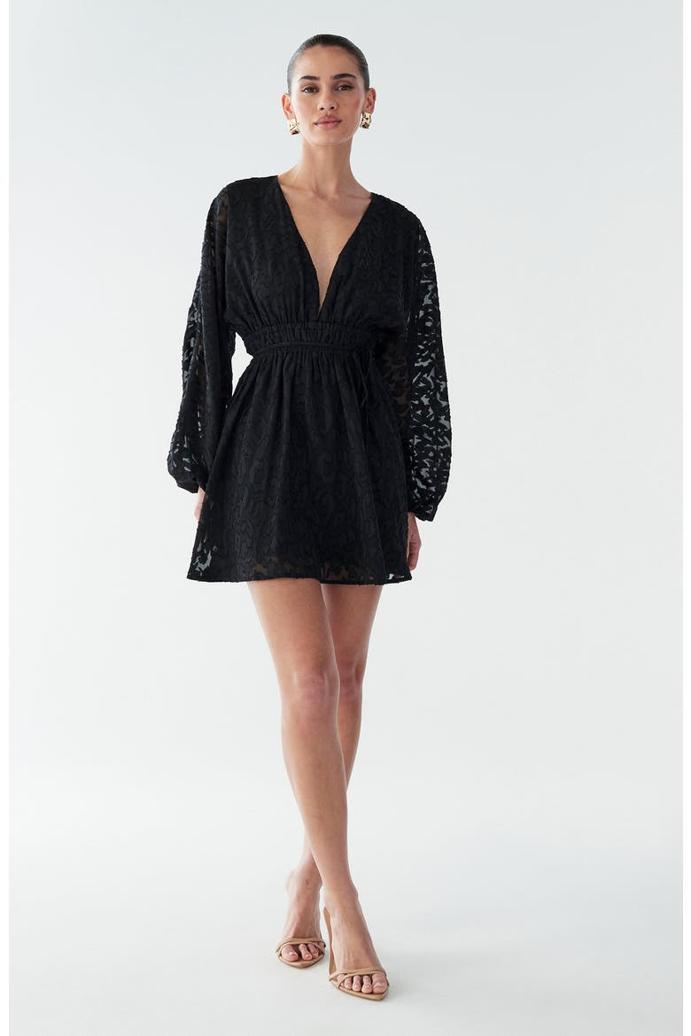 Gracie Mini Dress, Alternate, color, Black