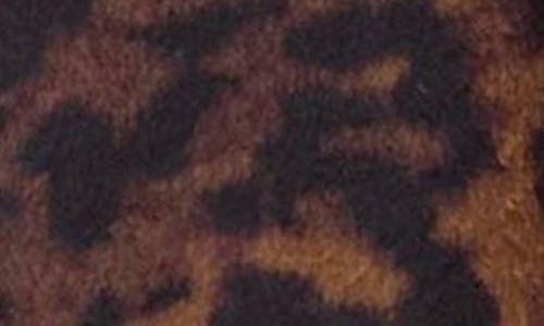 Friends Like These Collarless Leopard Swing Coat In Brown