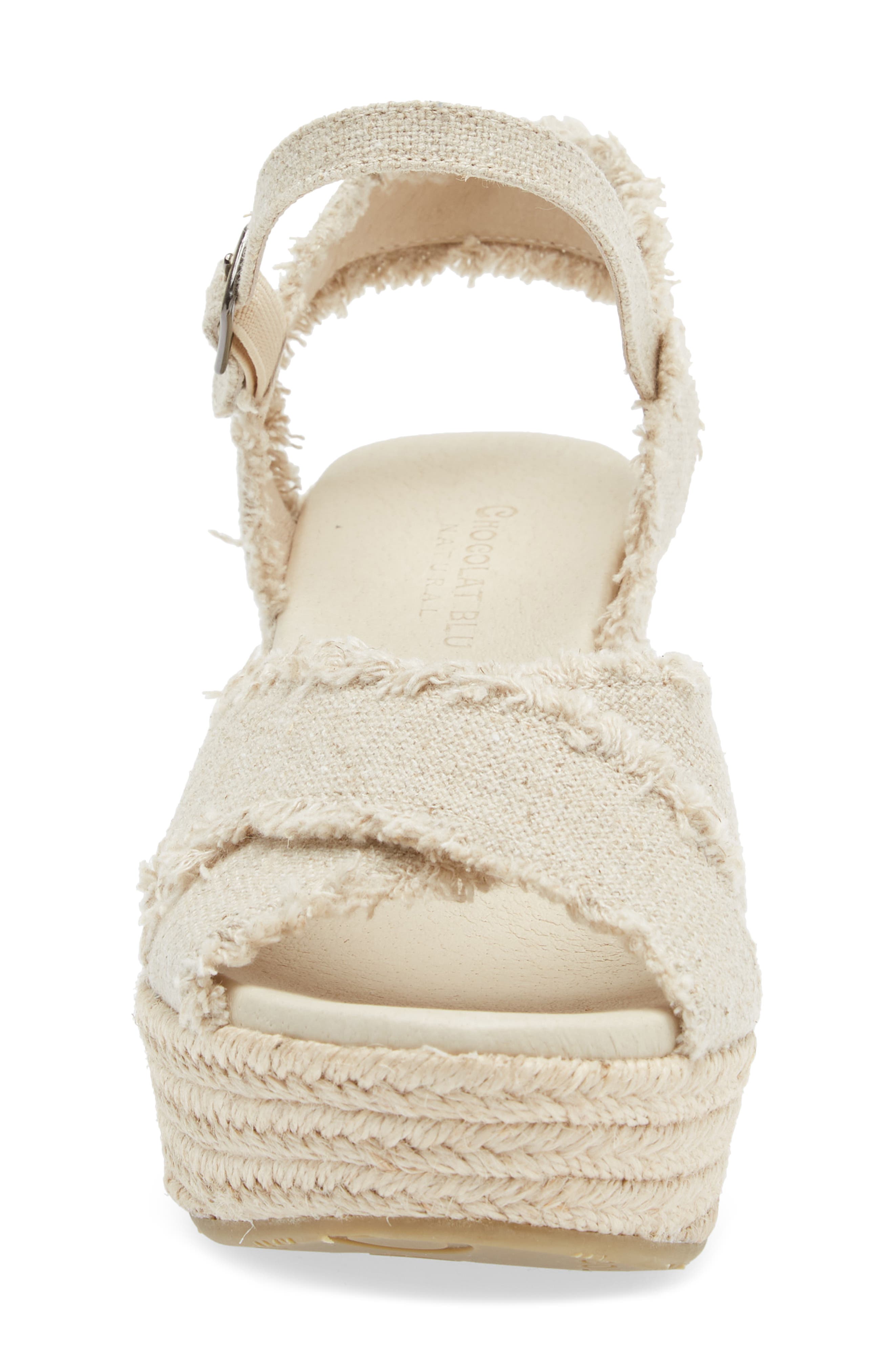 Chocolat Blu Wedge Espadrille Sandal, Alternate, color, 