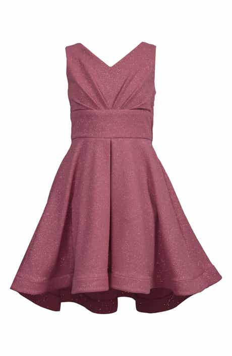 Iris & Ivy Kids' Sleeveless Sparkle Bow Party Dress