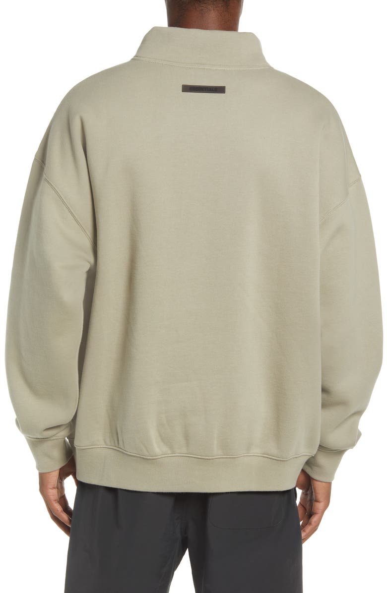 Fear of God Essentials Mock Neck Logo Sweatshirt, Alternate, color, 