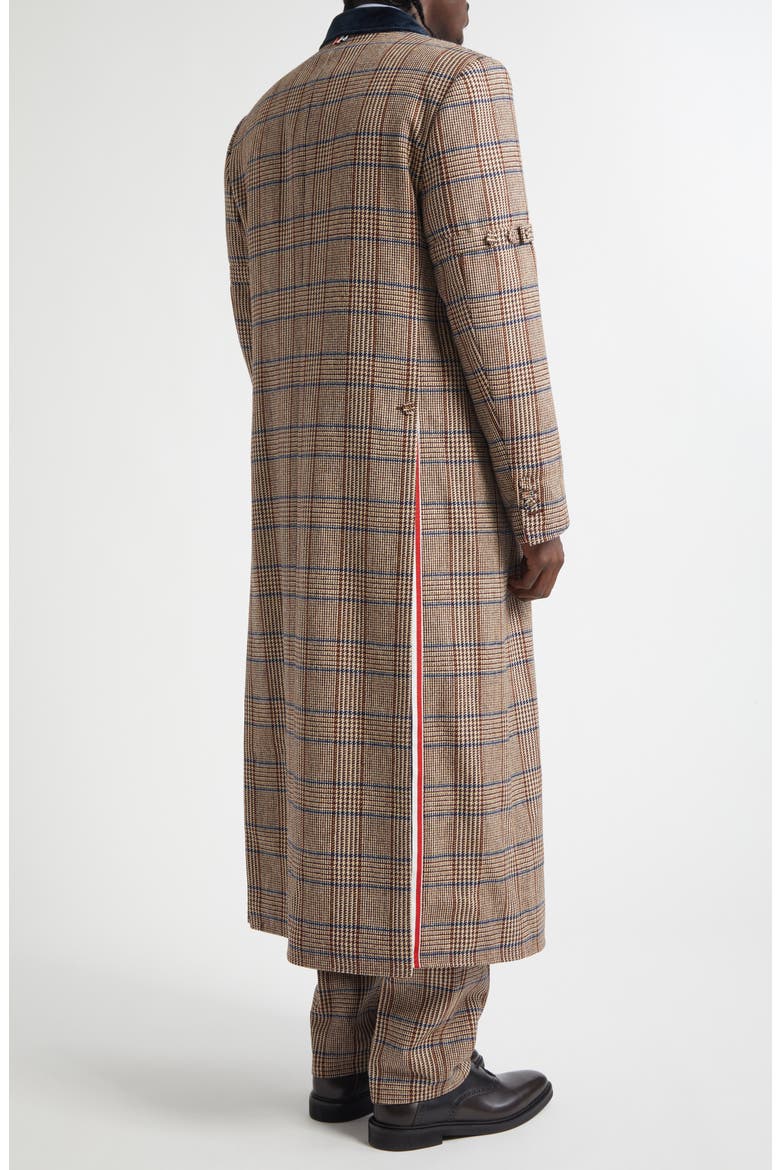 Hunting Tweed Chesterfield Coat, Alternate, color, DARK BROWN