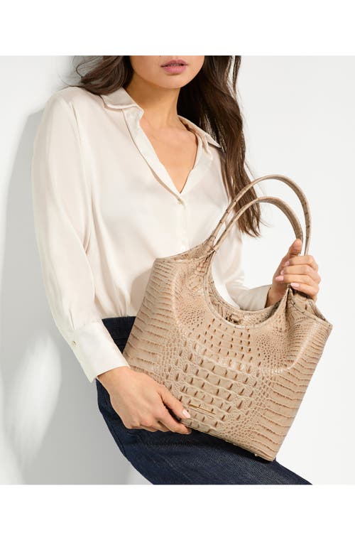 Brahmin Melora Croc Embossed Leather Tote