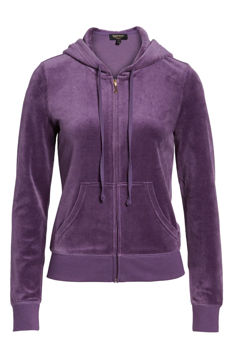 Juicy Couture Robertson Velour Hoodie, Alternate, color, 