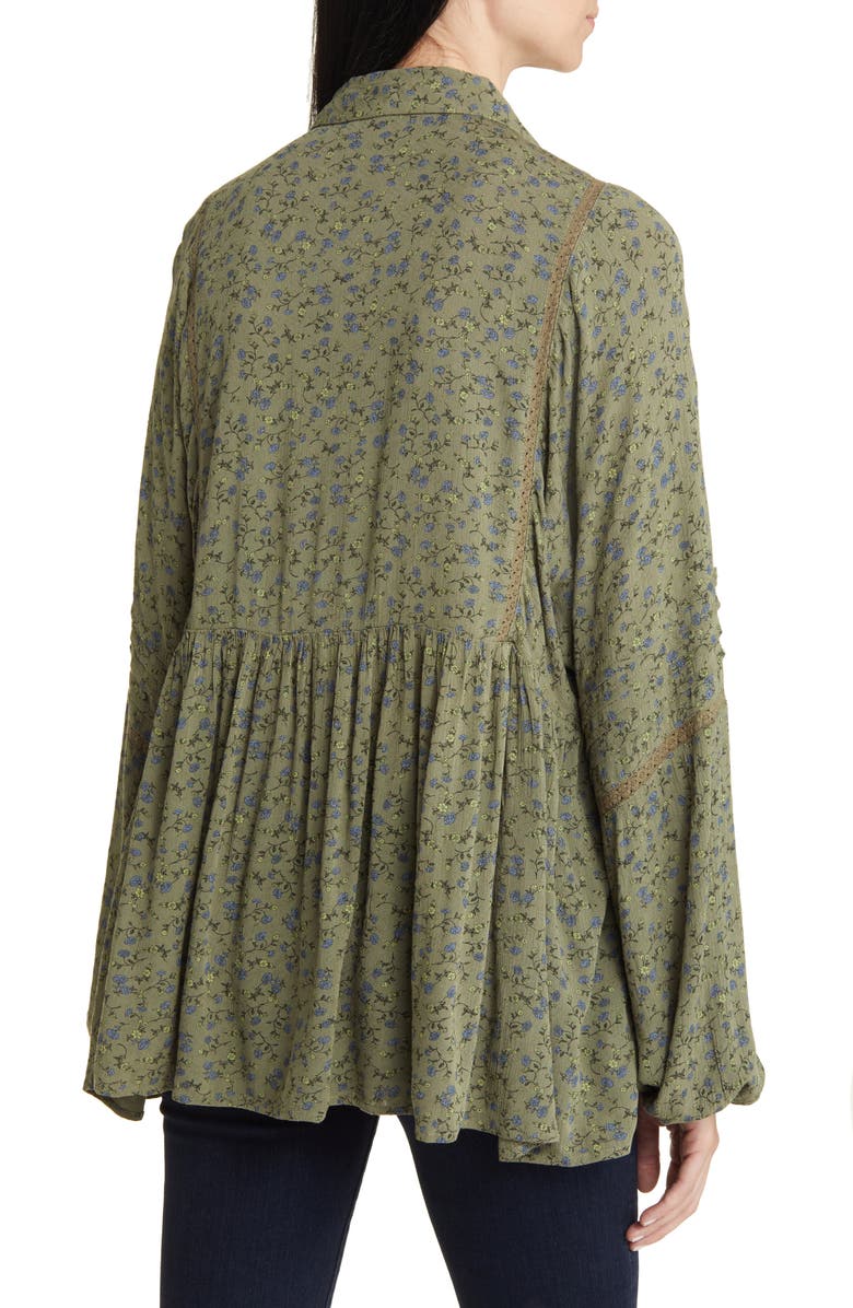 Lucky Brand Floral Long Sleeve Top, Alternate, color,