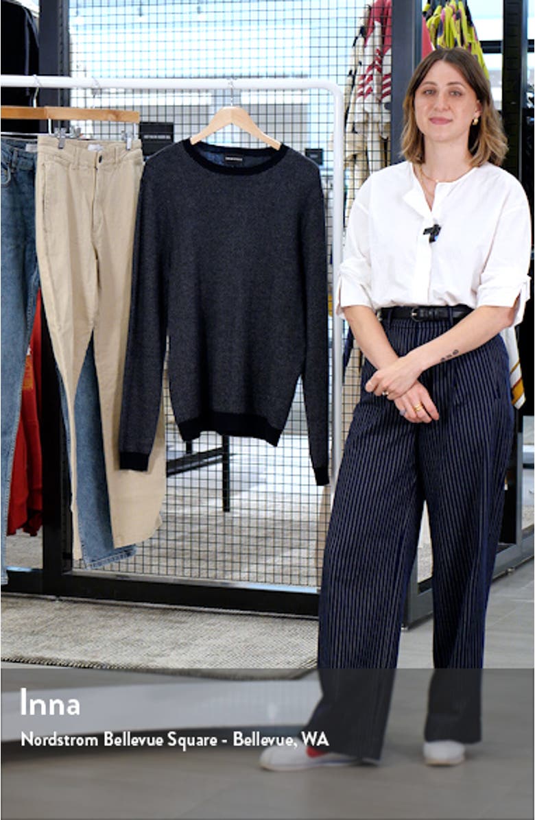 Chevron Wool Crewneck Sweater, sales video thumbnail