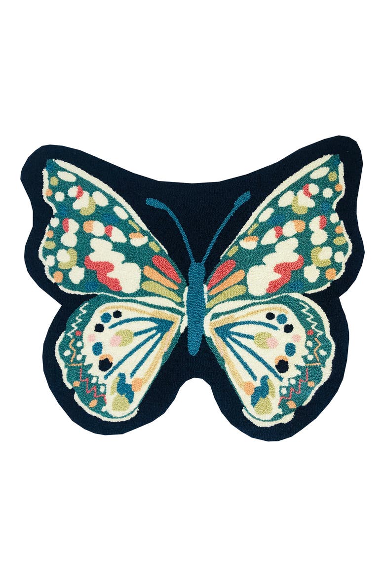 Butterfly Rug, Main, color, NAVY/ MULTI