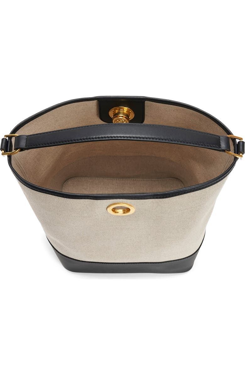 Altuzarra Large Canvas & Leather Bucket Bag, Alternate, color,