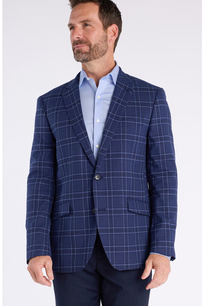Navy Windowpane Plaid Sport Coat, Alternate, color, NAVY