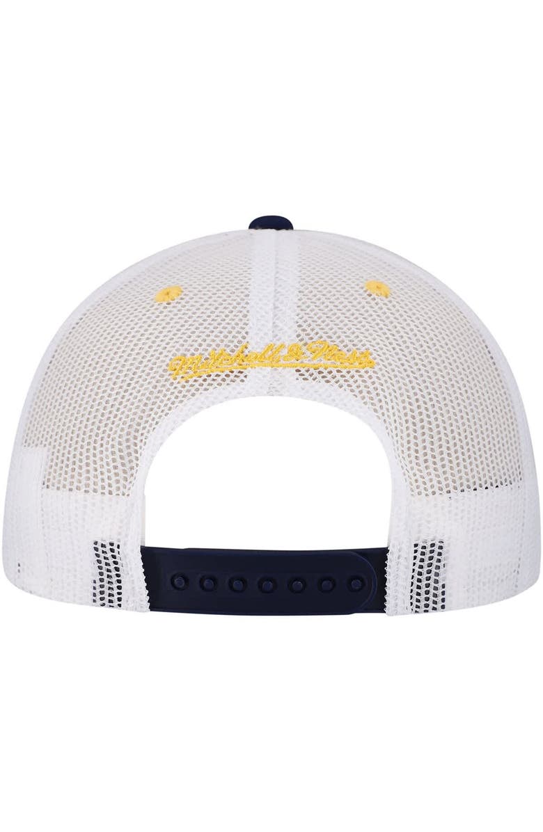 Mitchell & Ness Men's   Navy Milwaukee Brewers Sideline Trucker Adjustable Hat, Alternate, color, 