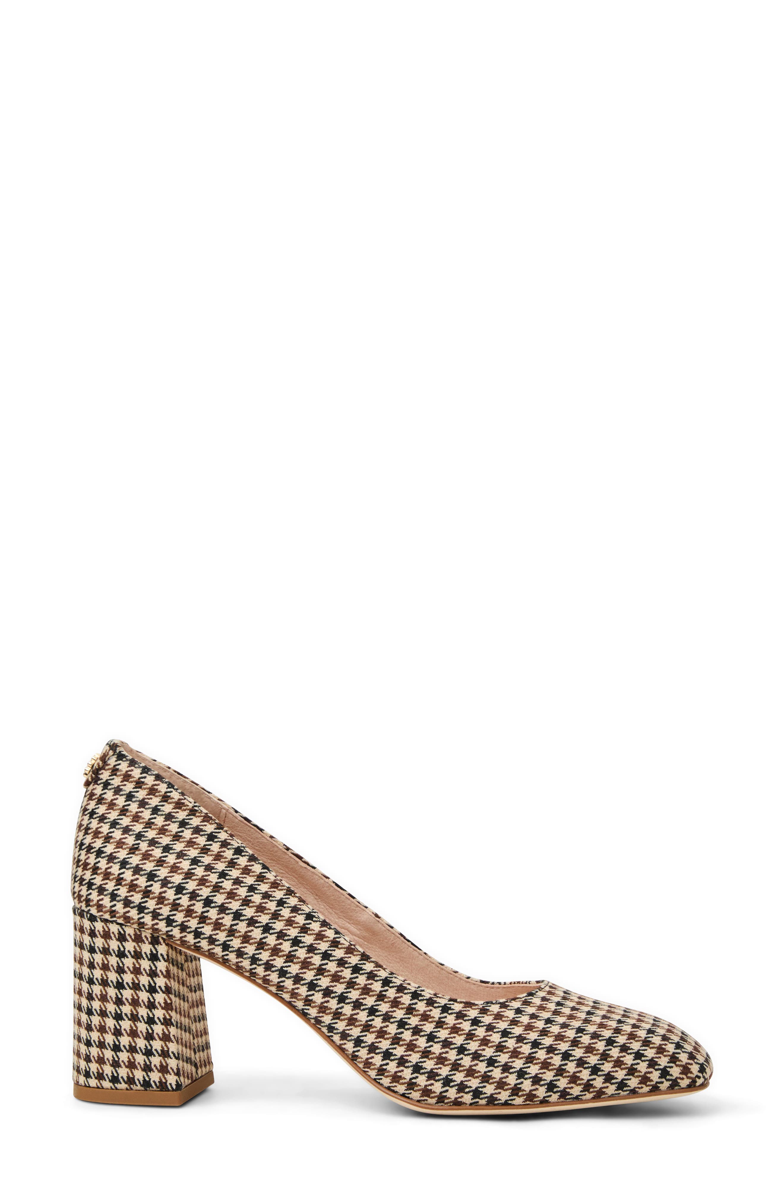 Jack Rogers Lenora Houndstooth Pump, Alternate, color, Brown Multi