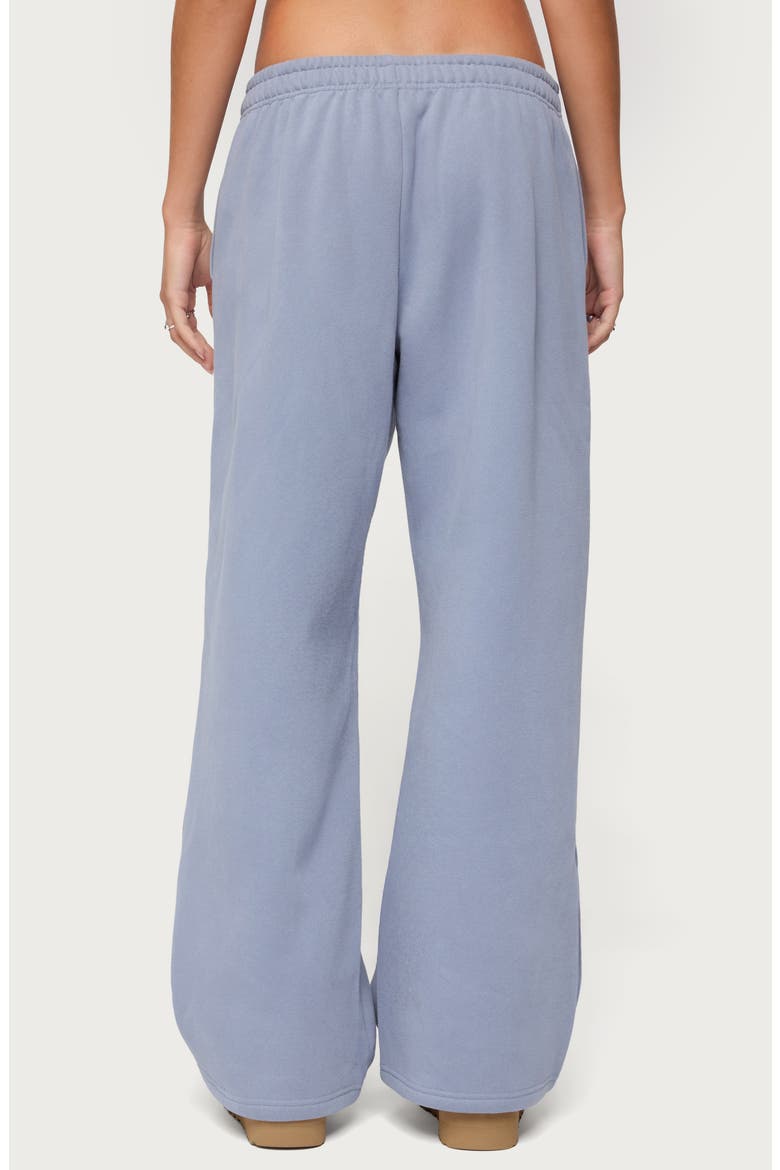 Tropical Bloom Wide Leg Sweatpants, Alternate, color, BLUE
