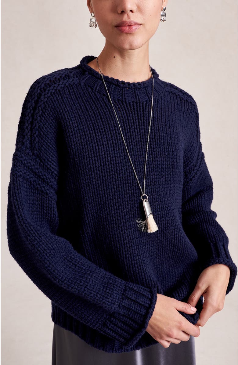 La Ligne Callum Sweater, Alternate, color, Navy